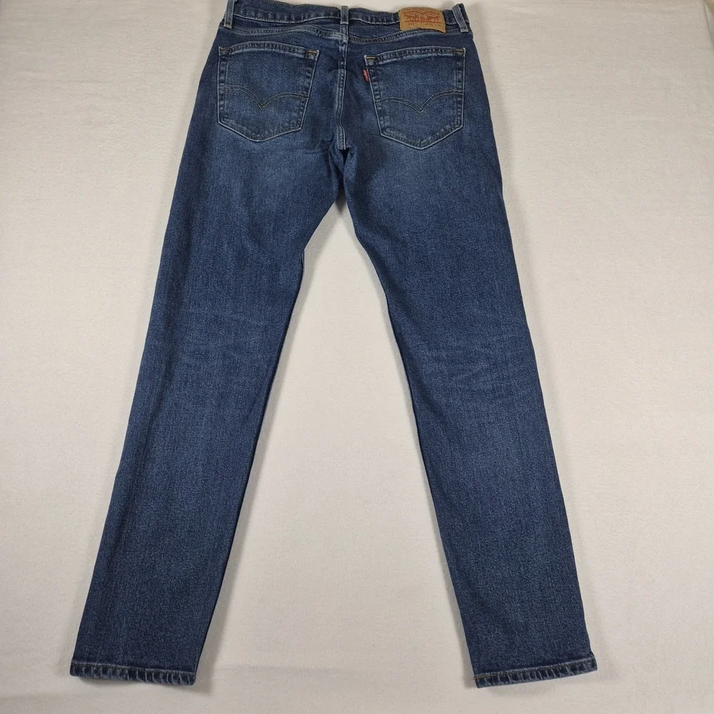 Levi's 512 Blue Jeans Men's Size 32x32 Slim Taper Mid-Wash Stretch Denim Casual
